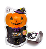 Sacs en Mylar de forme personnalisée, impression personnalisée, anti-odeur, fermeture éclair, pochette de collation debout, emballage de bonbons pour Halloween