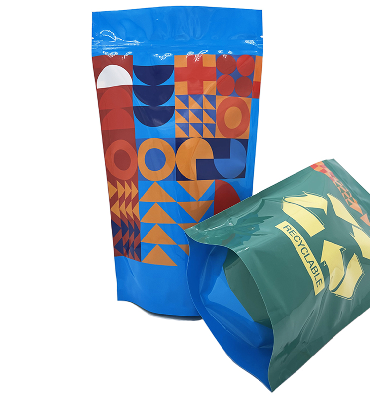 Grands sacs refermables en usine, sac d'emballage alimentaire pour bébé directement recyclable, Doypack Poly, pochettes personnalisées à fermeture éclair