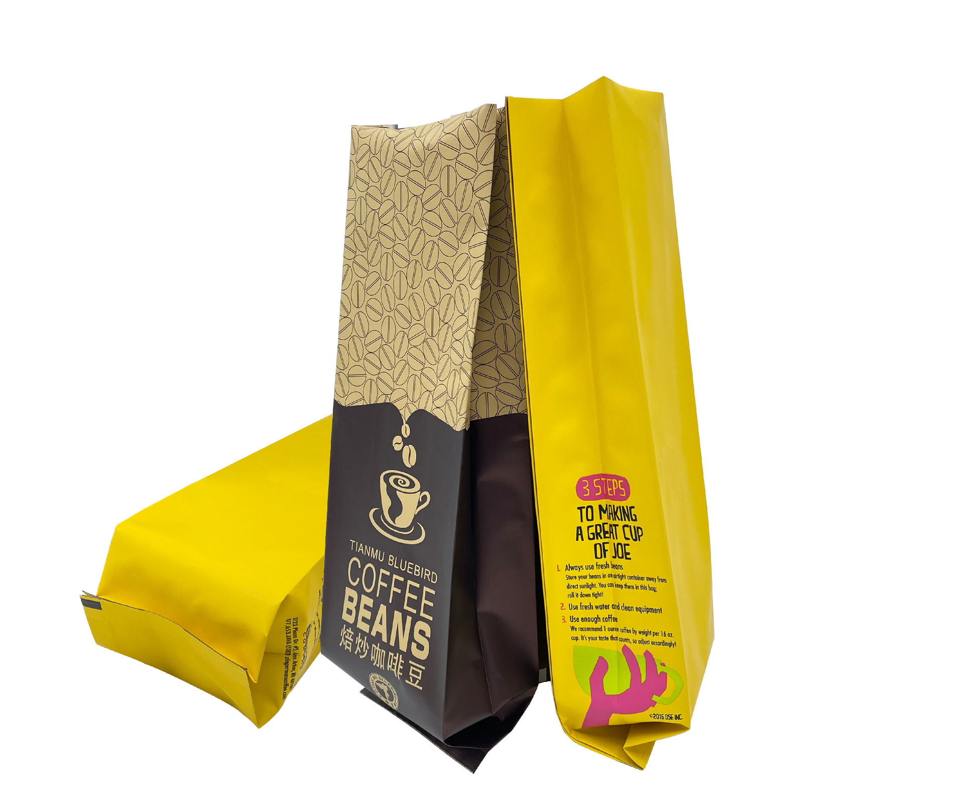 sac de café à quatre joints