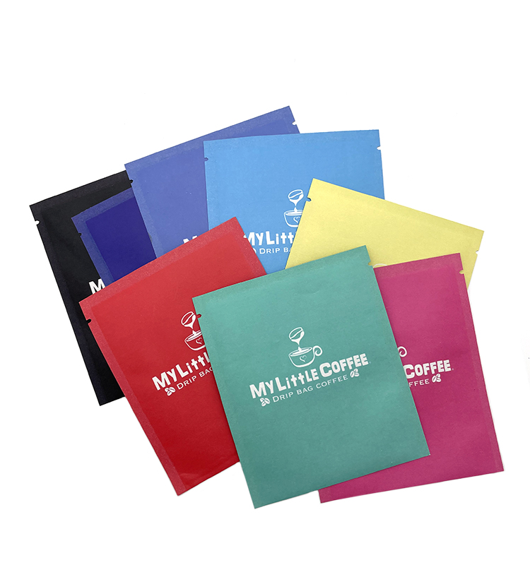 La petite coutume a imprimé l'emballage de sachets de café d'aluminium de thermocollage de sacs en papier de Brown emballage