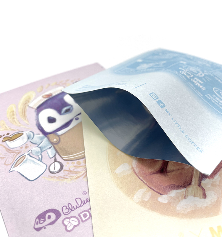 Sac plat latéral biodégradable de joint de la coutume 3 de poche de papier d'emballage pour le paquet témoin de cosmétiques