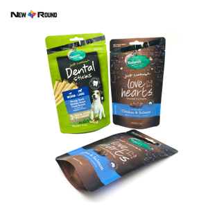 Pochette en plastique imprimée numérique personnalisée écologique Doy Pack pochette à fermeture éclair réutilisable amincissante sac de nourriture pour animaux de compagnie