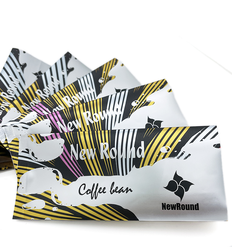 Poche à soufflets imprimée par coutume de joint de quadruple de sac de café de joint de Stabilo de papier d'aluminium