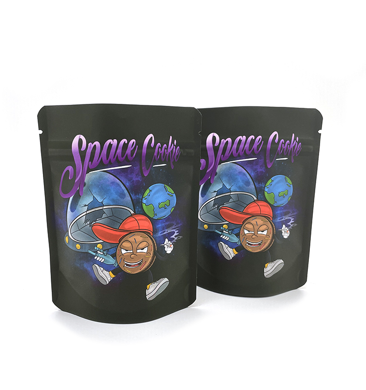 3.5 sacs emballages comestibles imprimés personnalisés Mini Mini Candy Candy Candy Soft Touch Sacs Mylar Sacs