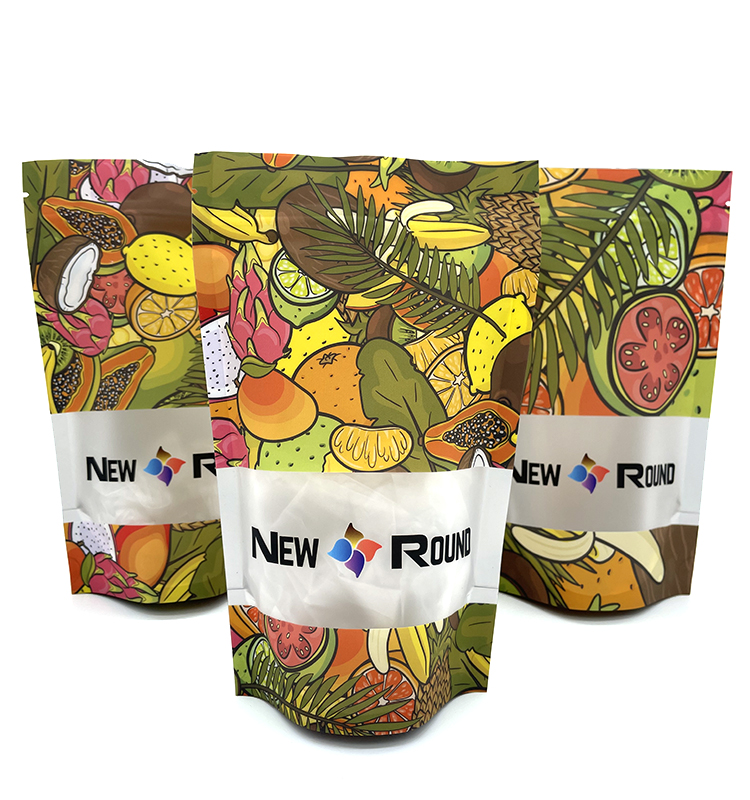 Emballage en plastique laminé à impression numérique personnalisée, pochette debout à fermeture éclair, paquet en aluminium à fermeture éclair, sac en Mylar doux au toucher 