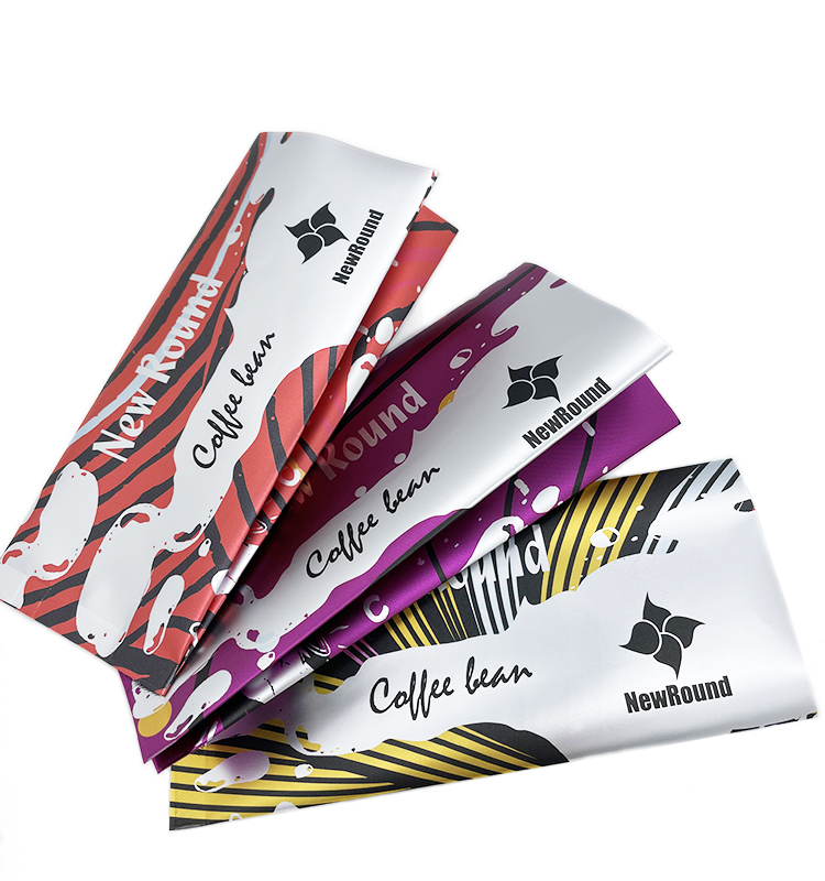 Poche à soufflets imprimée par coutume de joint de quadruple de sac de café de joint de Stabilo de papier d'aluminium