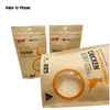 Impression personnalisée litière pour chat nourriture pour chat emballage en papier Kraft sac de nourriture pour animaux de compagnie sac d'emballage de friandises pour chiens sac en papier sacs à fermeture éclair