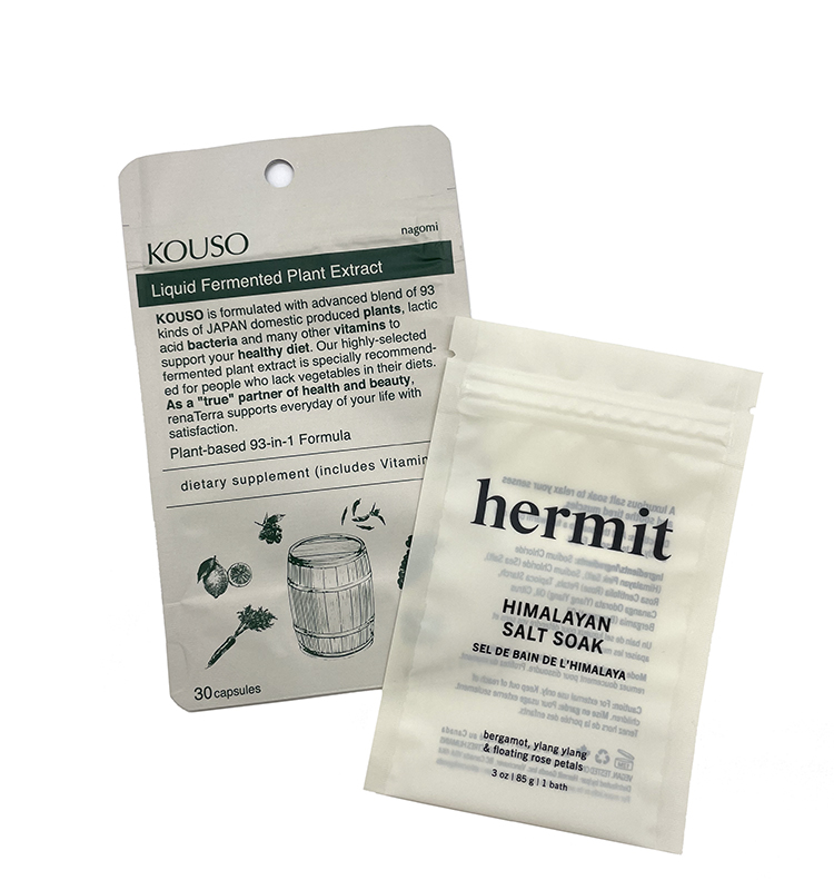 Sacs en plastique plats faits sur commande de tirette d'impression numérique de petit sachet plat pour l'emballage de vitamine de pilule