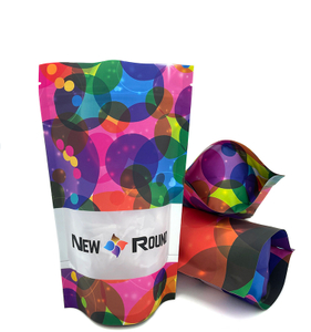 Le support adapté aux besoins du client de Doypack debout de fermeture éclair de serrure de fermeture éclair de papier d'aluminium tiennent le sac de poches avec la fenêtre