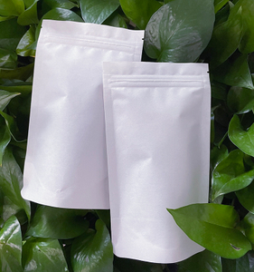 Sac d'emballage alimentaire biodégradable, Bolsas Papel Kraft, pochette debout, sacs en papier Kraft à fermeture éclair