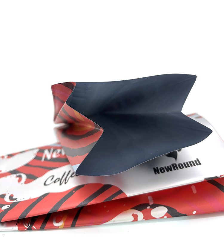 Poche à soufflets imprimée par coutume de joint de quadruple de sac de café de joint de Stabilo de papier d'aluminium