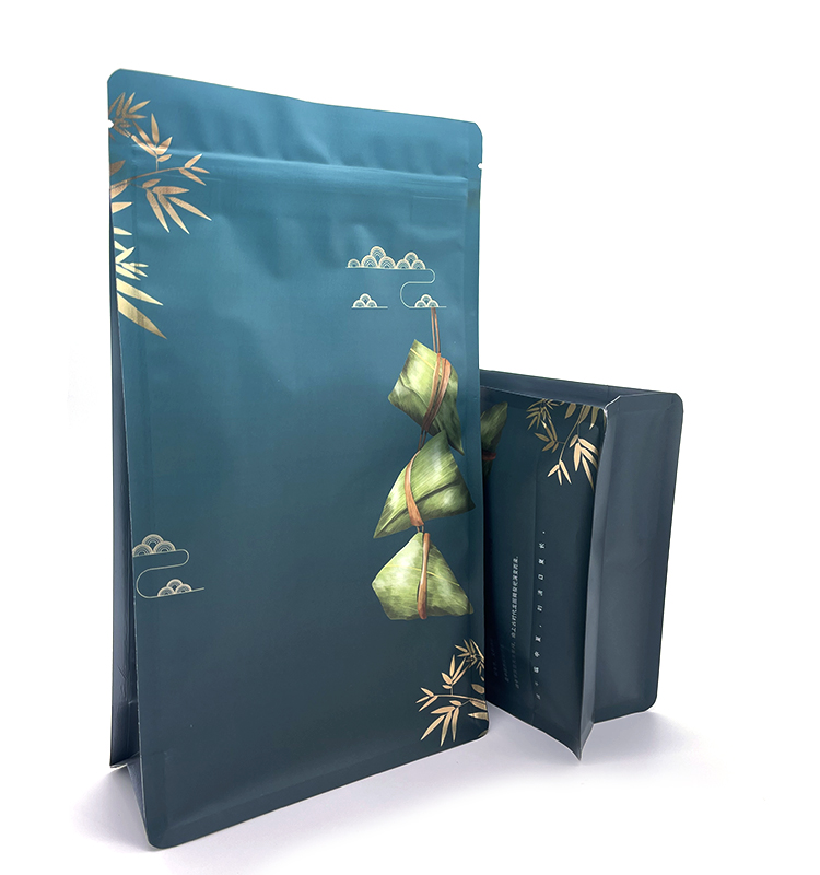 Sac de poche en Mylar à fond plat noir mat, 250g, 8oz, avec fermeture éclair, pour aliments secs, emballage de collations pour animaux de compagnie