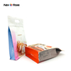 Pochette en plastique imprimée personnalisée, grande taille 5kg 10kg 15kg, poignée à fond plat, fermeture éclair refermable, sacs d'emballage alimentaire pour chiens de compagnie