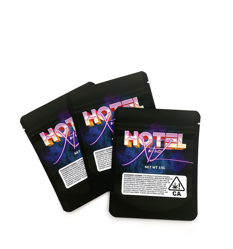 3.5 sacs emballages comestibles imprimés personnalisés Mini Mini Candy Candy Candy Soft Touch Sacs Mylar Sacs