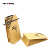 Sacs à fond plat biodégradables anti-odeur, sac d'emballage écologique en papier Kraft pour grains de café avec Valve à fermeture éclair et lien en étain
