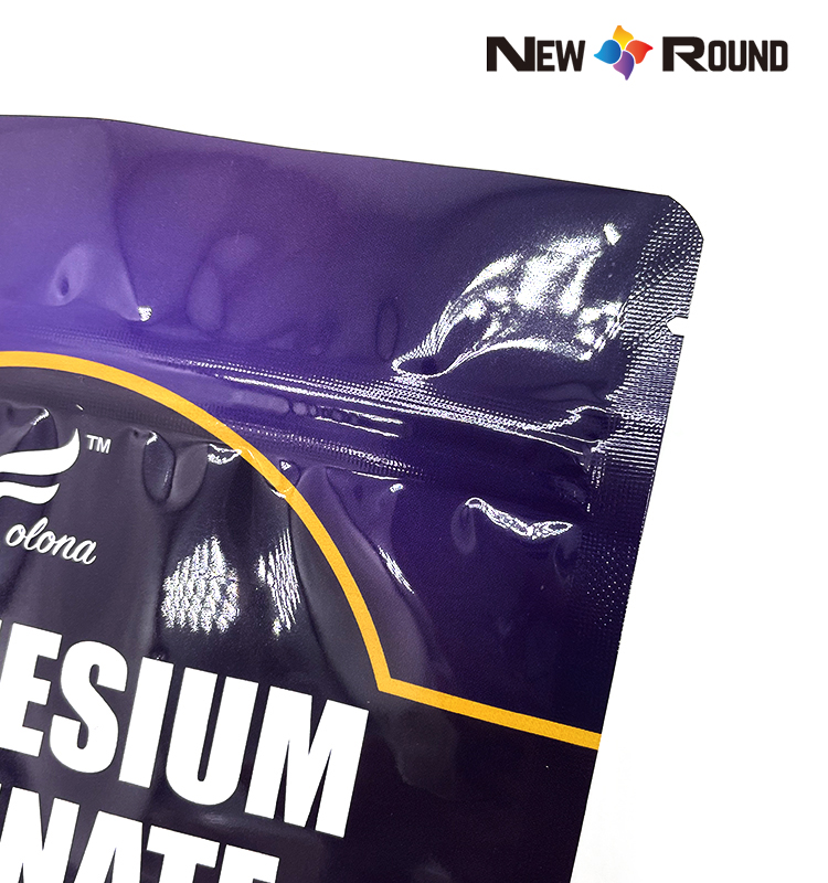 Les fabricants personnalisés d'impression numérique tiennent le sac en plastique de poudre de protéine de lactosérum de poche de tirette d'emballage alimentaire avec la tirette