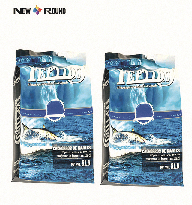 Sac autosuffisant pour animaux de compagnie, imprimé en usine, sacs de nourriture pour poisson anti-odeur, sacs d'emballage en plastique pour leurres de pêche à fermeture éclair