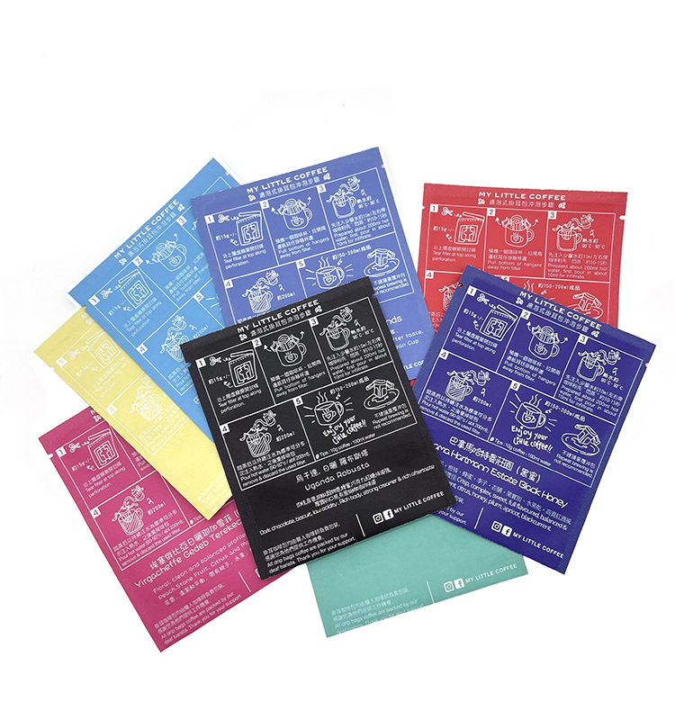 La petite coutume a imprimé l'emballage de sachets de café d'aluminium de thermocollage de sacs en papier de Brown emballage