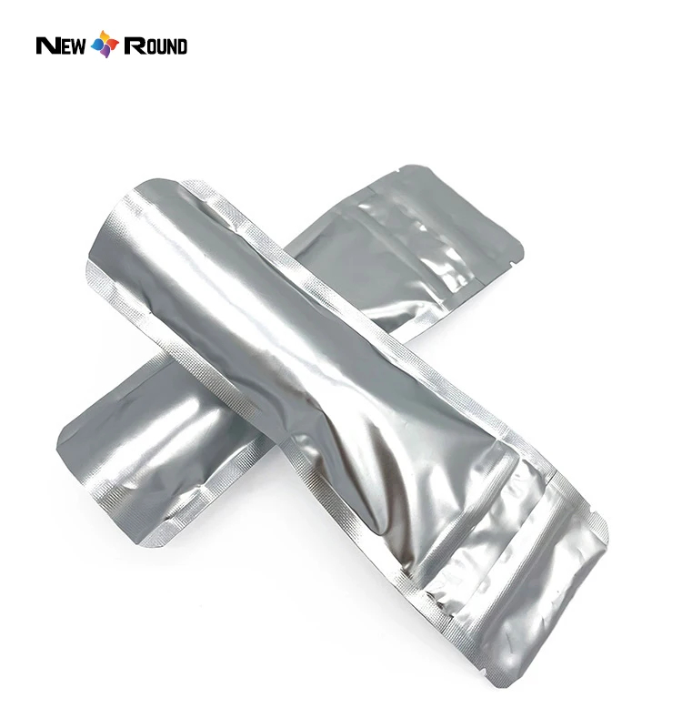 Sac en Mylar résistant aux enfants, argent mat, avec Logo, en plastique thermoscellé, doux au toucher, fermeture éclair, sac à fermeture éclair anti-odeur