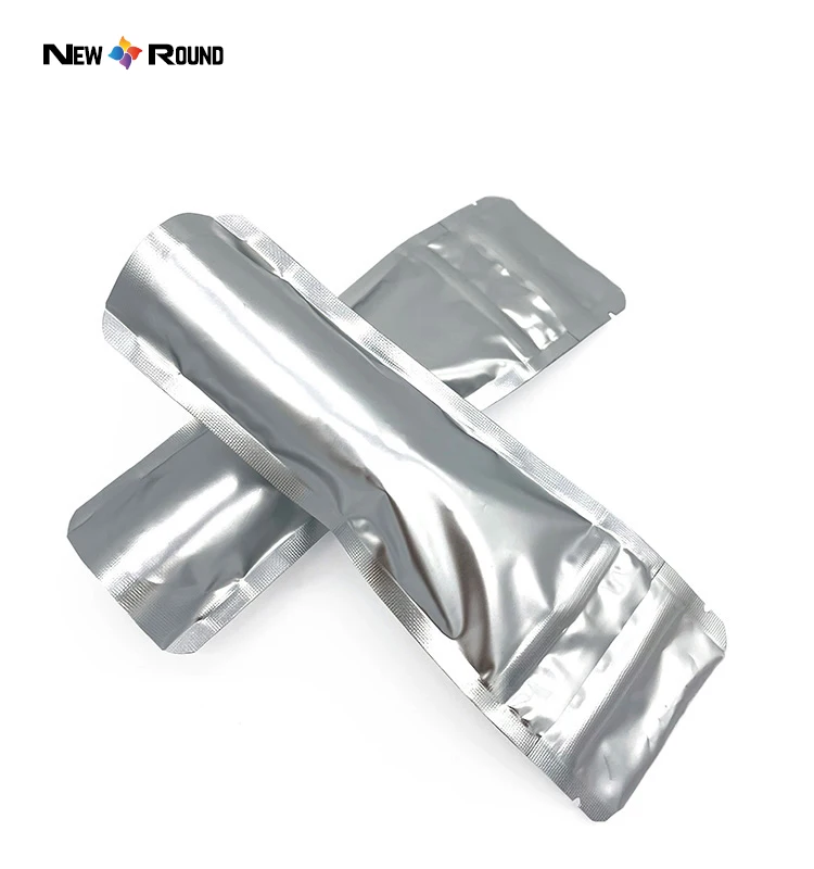 Sac en Mylar résistant aux enfants, argent mat, avec Logo, en plastique thermoscellé, doux au toucher, fermeture éclair, sac à fermeture éclair anti-odeur