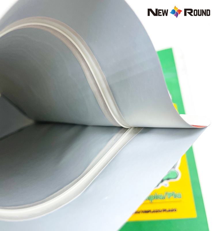 Le papier compostable réutilisable de tirette de PLA tiennent le sac comestible blanc de poche d'emballage de thé de fleur sac biodégradable