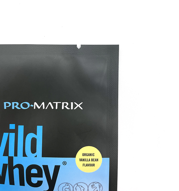 Sac d'emballage de récipient de poudre de protéine de lactosérum ziplock imprimé personnalisé de papier d'aluminium de papier d'aluminium
