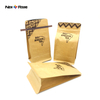 Sacs à fond plat biodégradables anti-odeur, sac d'emballage écologique en papier Kraft pour grains de café avec Valve à fermeture éclair et lien en étain