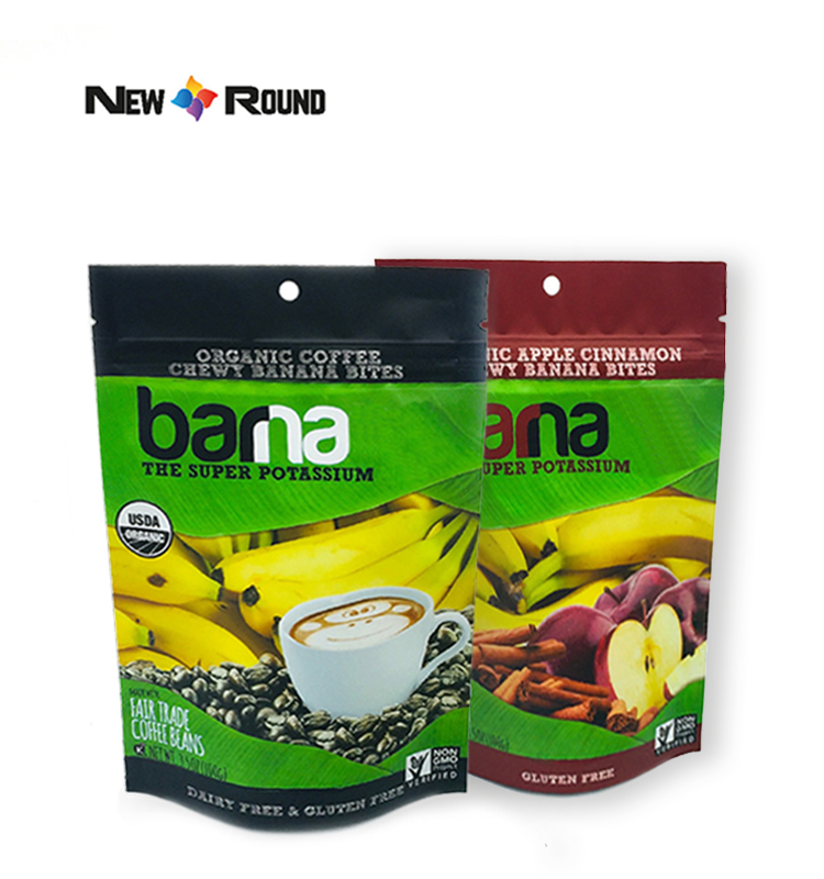 L'impression faite sur commande tiennent l'emballage stratifié par sacs d'emballage de casse-croûte de catégorie comestible