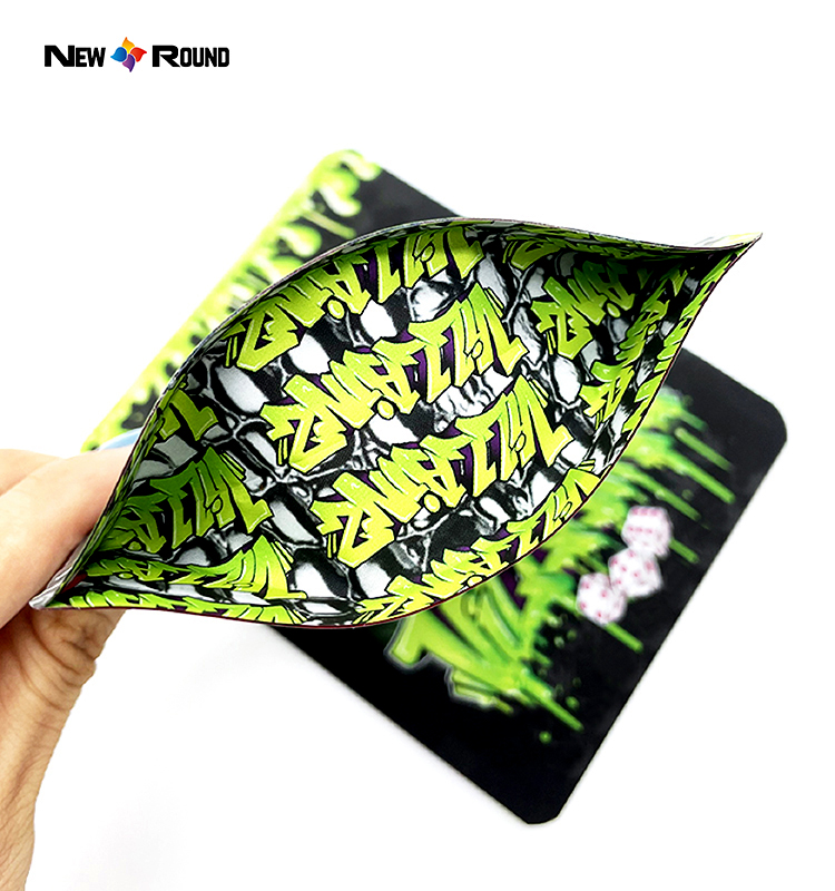 Sac à fermeture éclair de sortie noir mat, emballage de bonbons et de biscuits, résistant aux odeurs, sacs en Mylar épais de 3.5g