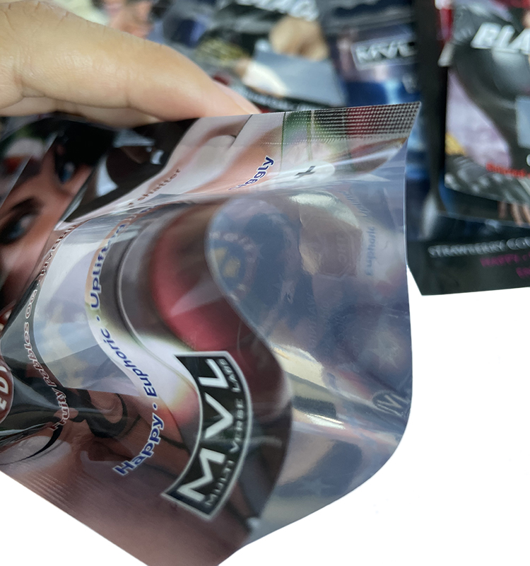 Sachet Gummies Gummy Bag Résistant aux enfants Imprimé Zip Lock Anti-odeur Personnalisé Comestible Ziplock Cookie 1g Sacs Plats