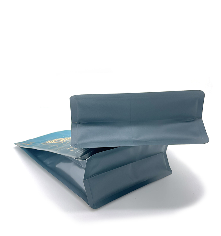 Sac de poche en Mylar à fond plat noir mat, 250g, 8oz, avec fermeture éclair, pour aliments secs, emballage de collations pour animaux de compagnie