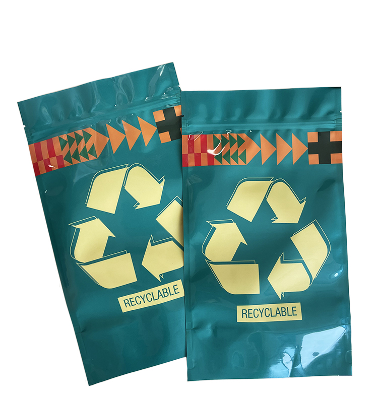 Le support debout adapté aux besoins du client écologique de Doypack de Doypack de serrure de fermeture éclair de papier d'aluminium tiennent le sac de poches 