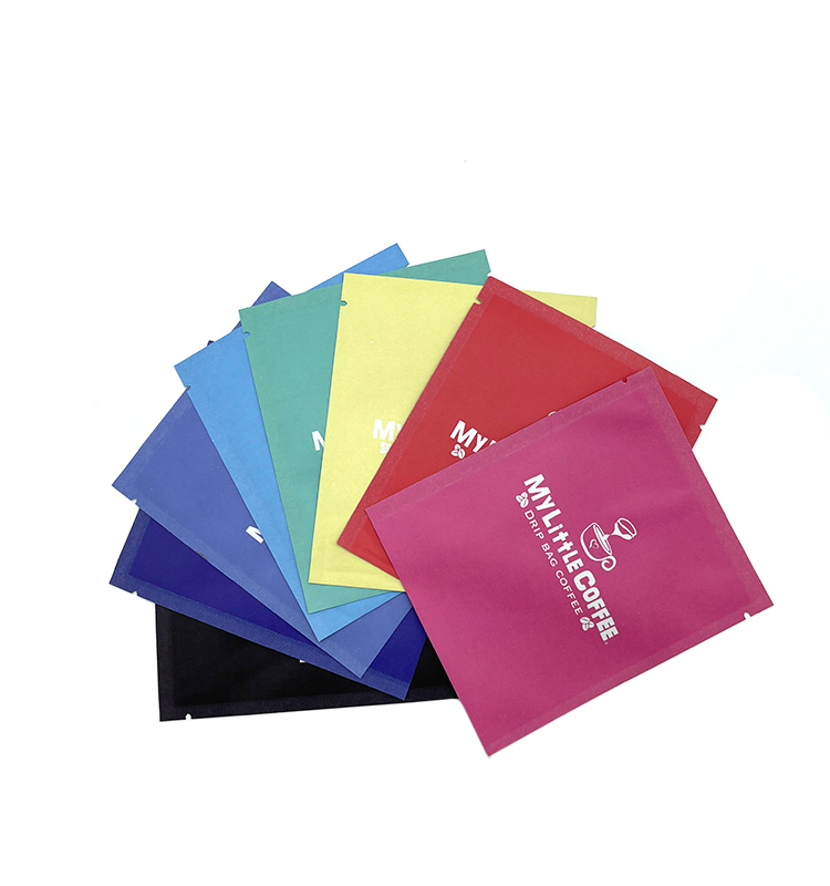 La petite coutume a imprimé l'emballage de sachets de café d'aluminium de thermocollage de sacs en papier de Brown emballage