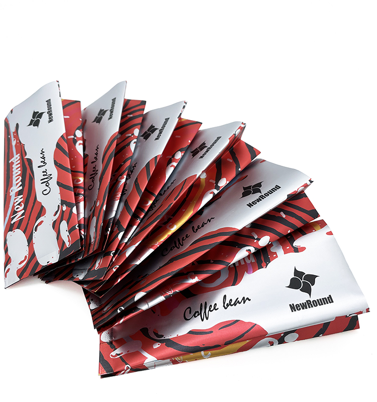 Poche à soufflets imprimée par coutume de joint de quadruple de sac de café de joint de Stabilo de papier d'aluminium