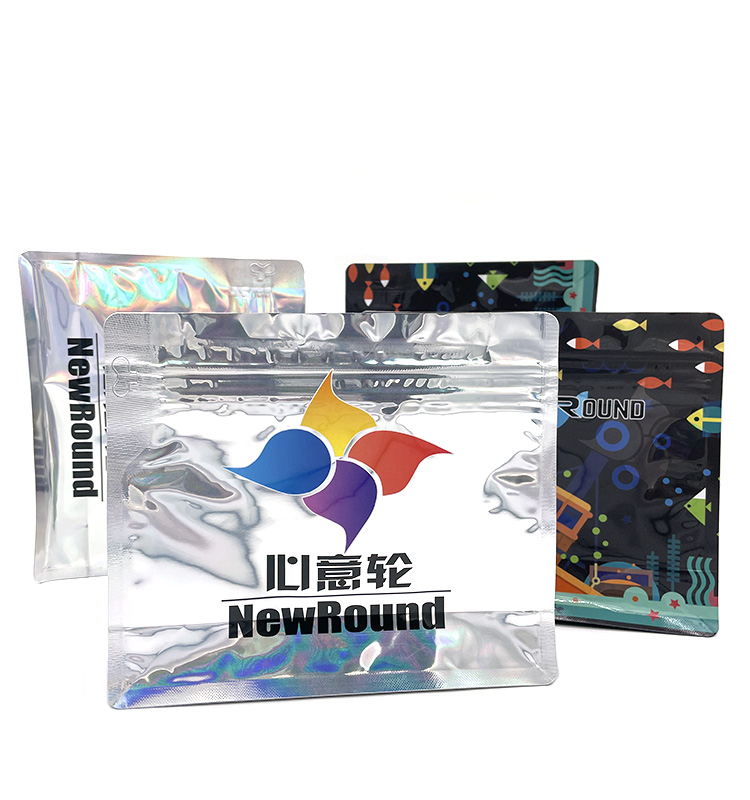 Le plastique mat en aluminium imprimé par coutume tiennent les sacs refermables rechargeables de poche de café de fond plat