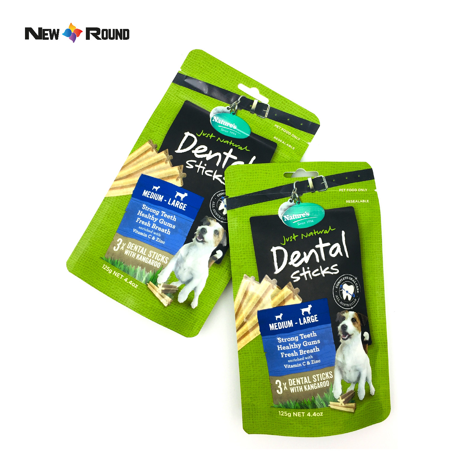 Pochette en plastique imprimée numérique personnalisée écologique Doy Pack pochette à fermeture éclair réutilisable amincissante sac de nourriture pour animaux de compagnie