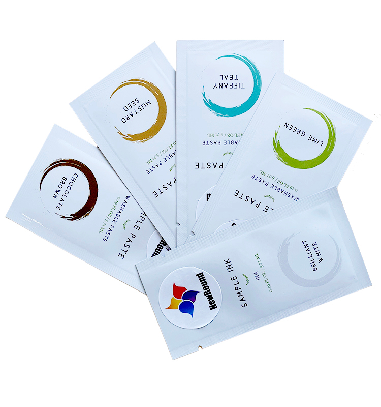 Mini crème thermoscellée à impression numérique personnalisée, huile de Massage, shampoing, soins de la peau, Sachet en plastique, forme libre, emballage d'échantillon de Lotion