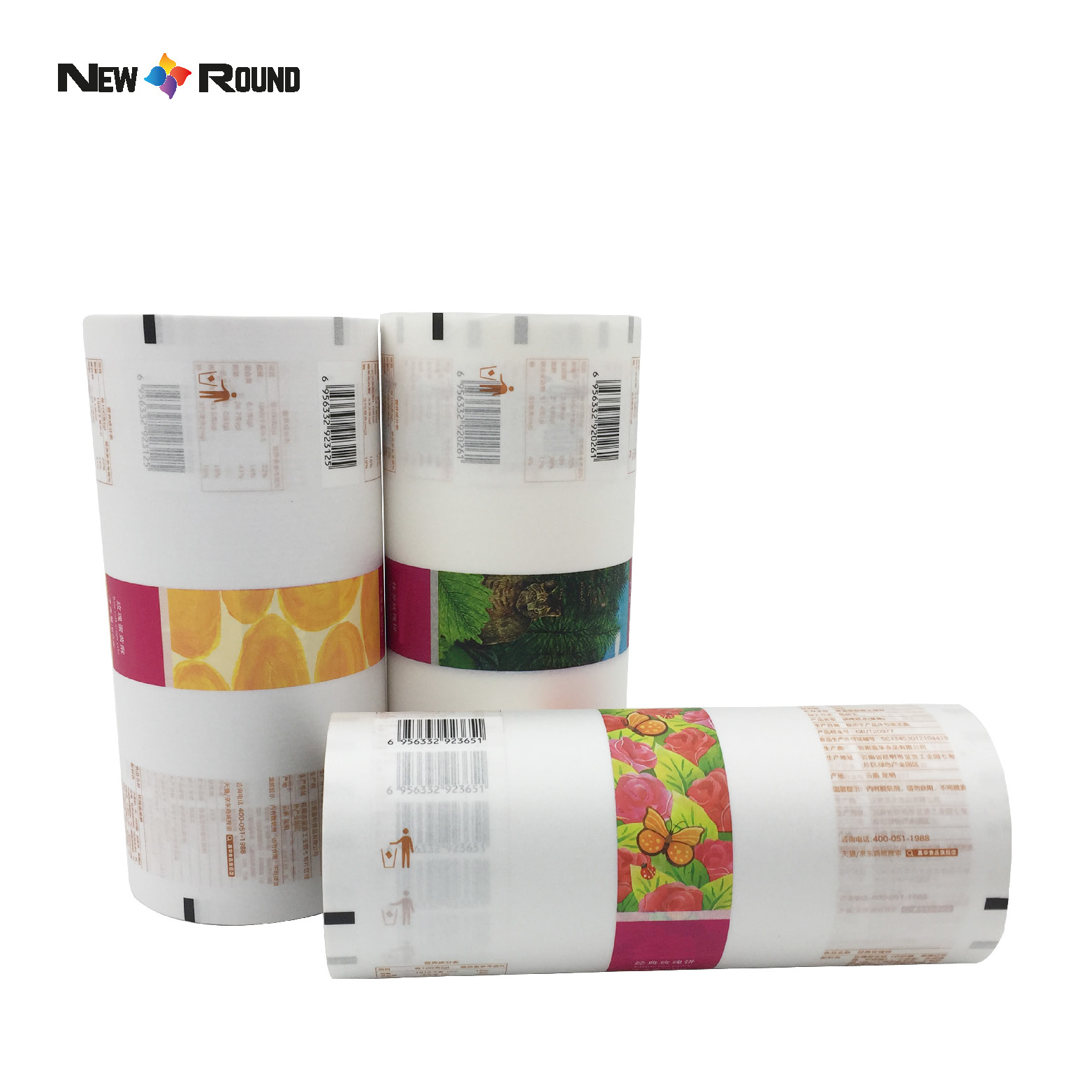 Machine de conditionnement automatique PLA Film d'emballage composite compostable Film de scellage d'emballage en plastique Film de sachet d'impression personnalisé