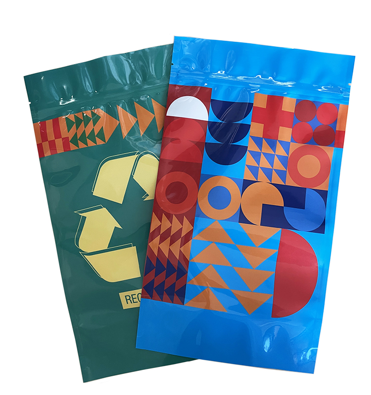 Le support debout adapté aux besoins du client écologique de Doypack de Doypack de serrure de fermeture éclair de papier d'aluminium tiennent le sac de poches 