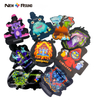 Sacs en Mylar personnalisés Gummies, série d'animaux noirs, pochette en plastique de forme spéciale, vente en gros