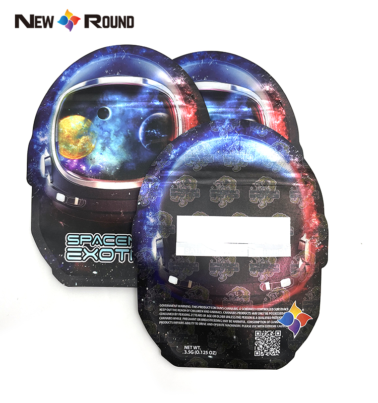 Sacs en plastique ziplock personnalisés en forme d'astronaute, fabricants chinois
