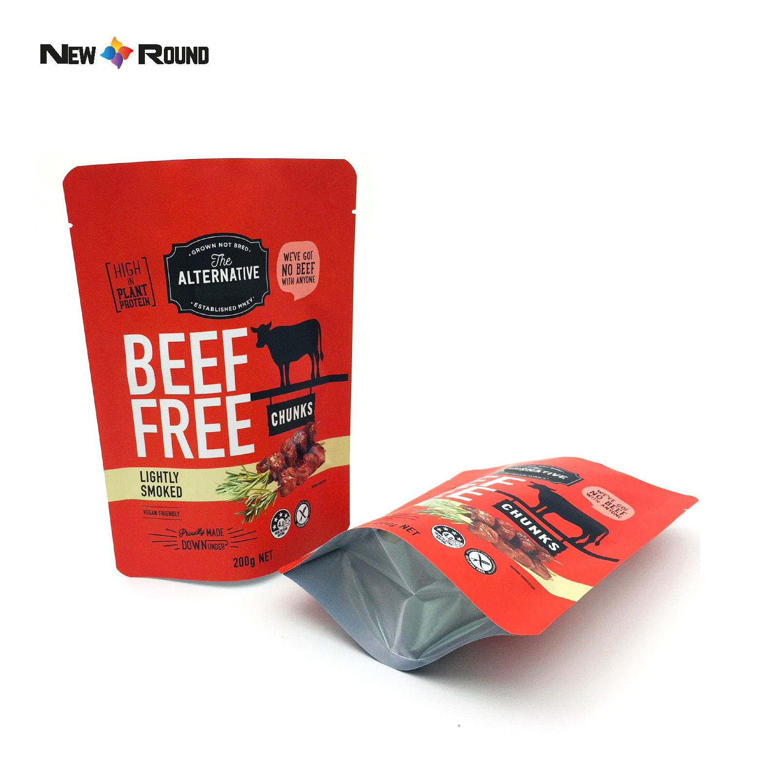 Tenez le sachet en plastique fait sur commande de Digital d'emballage de poudre d'épice de poche