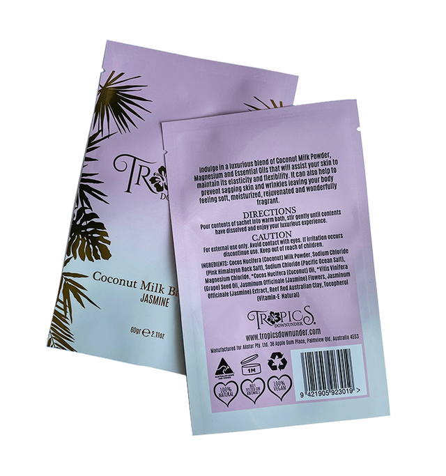 Sac d'emballage de masque facial de paquet de pochette de sachet cosmétique OEM