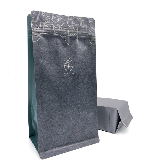 Sacs de grains de café à gousset latéral en aluminium, Valve, vente en gros, qualité, sac de café abordable