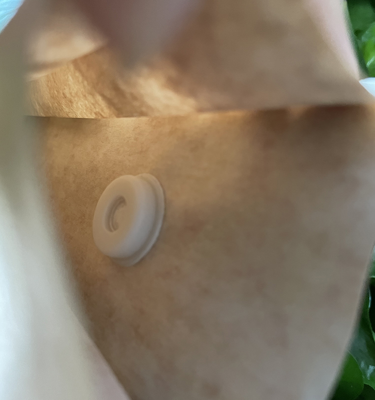 Dos imprimé personnalisé scellé avec un sac à soufflet latéral pour le pain, les gâteaux, les collations, les chips, l'emballage alimentaire avec poignée
