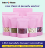 Pochettes debout imprimées sur mesure, emballage de collations, aliments plats auto-scellants