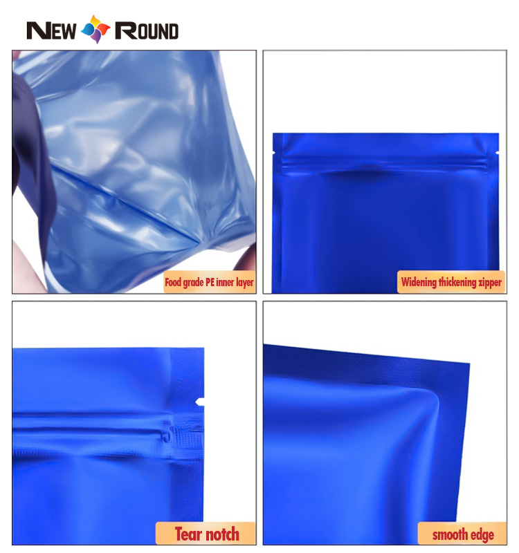 Sacs alimentaires personnalisés de sac de Mylar de Zip-lock d'emballage transparent