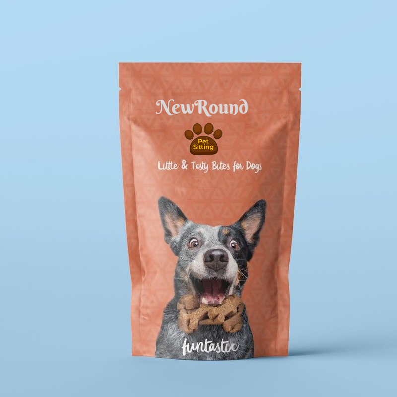 Éco-convivial Pouche debout pour les friandises pour chiens biologiques - réutilisables et compostables