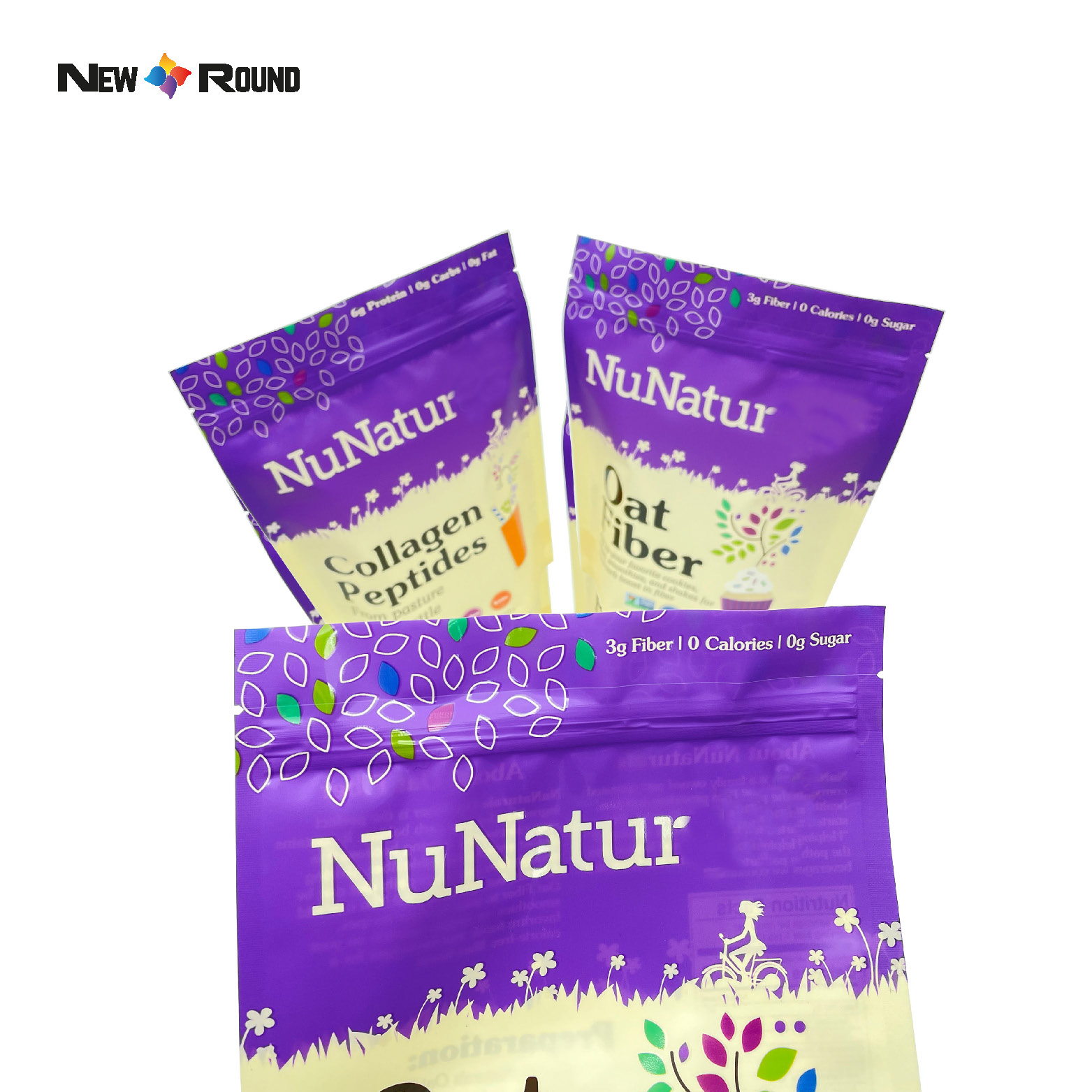 Original Pochette debout imprimée personnalisée, emballage plastique à fermeture éclair, petits sacs