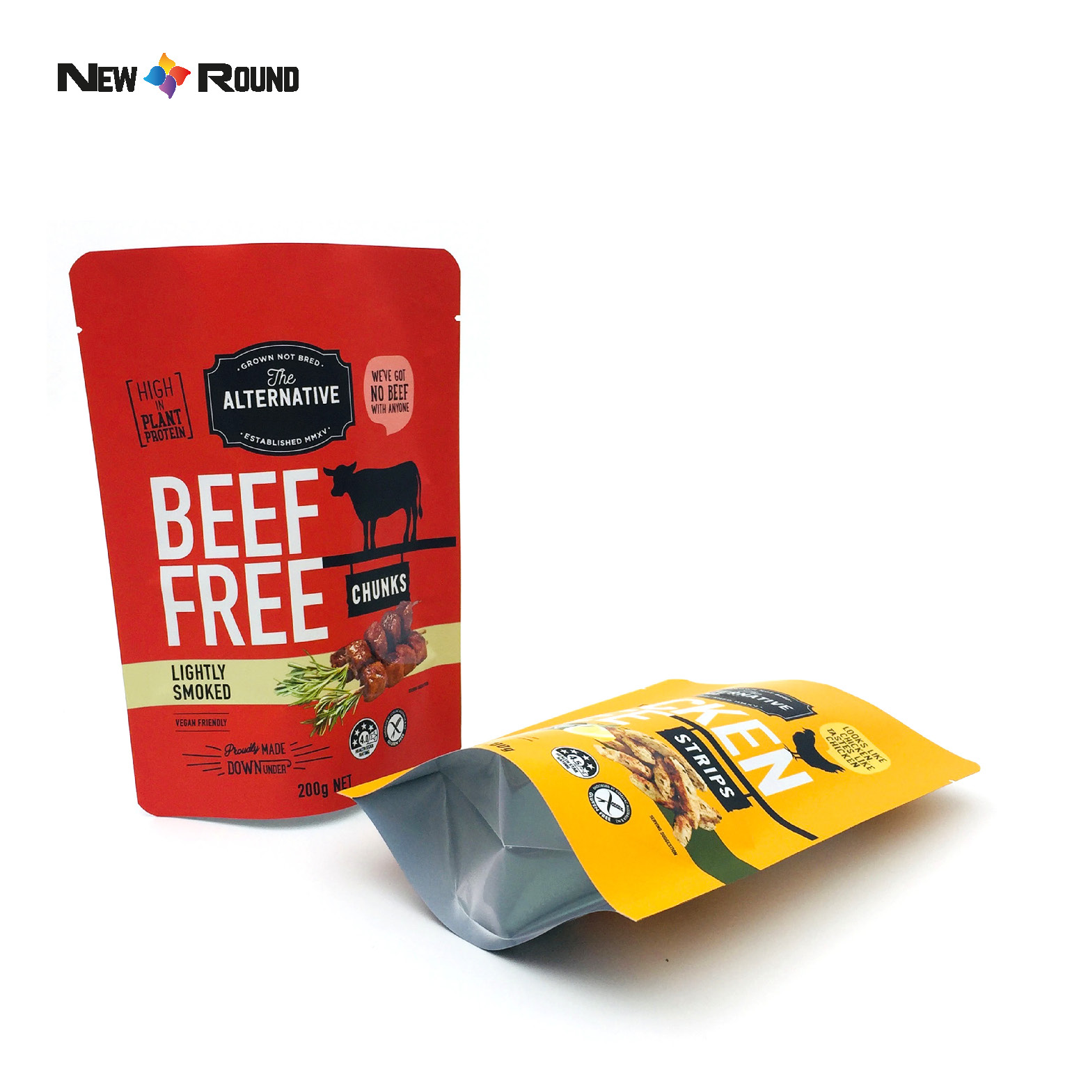 Tenez le sachet en plastique fait sur commande de Digital d'emballage de poudre d'épice de poche